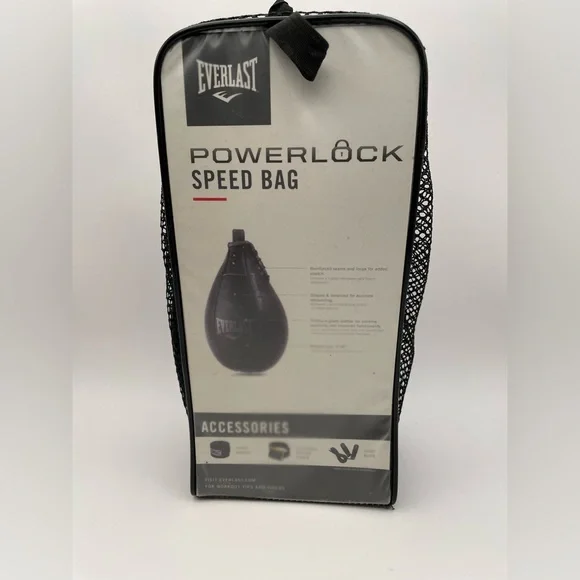 Everlast Black Powerlock Speedbag NWT - Picture 4 of 6